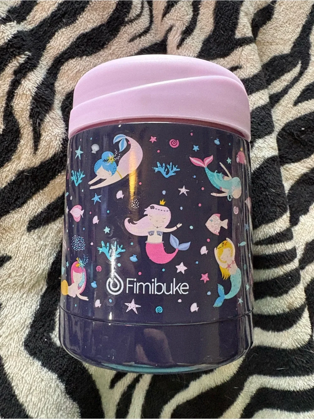 Pink and Purple Mermaid Food Storage Container